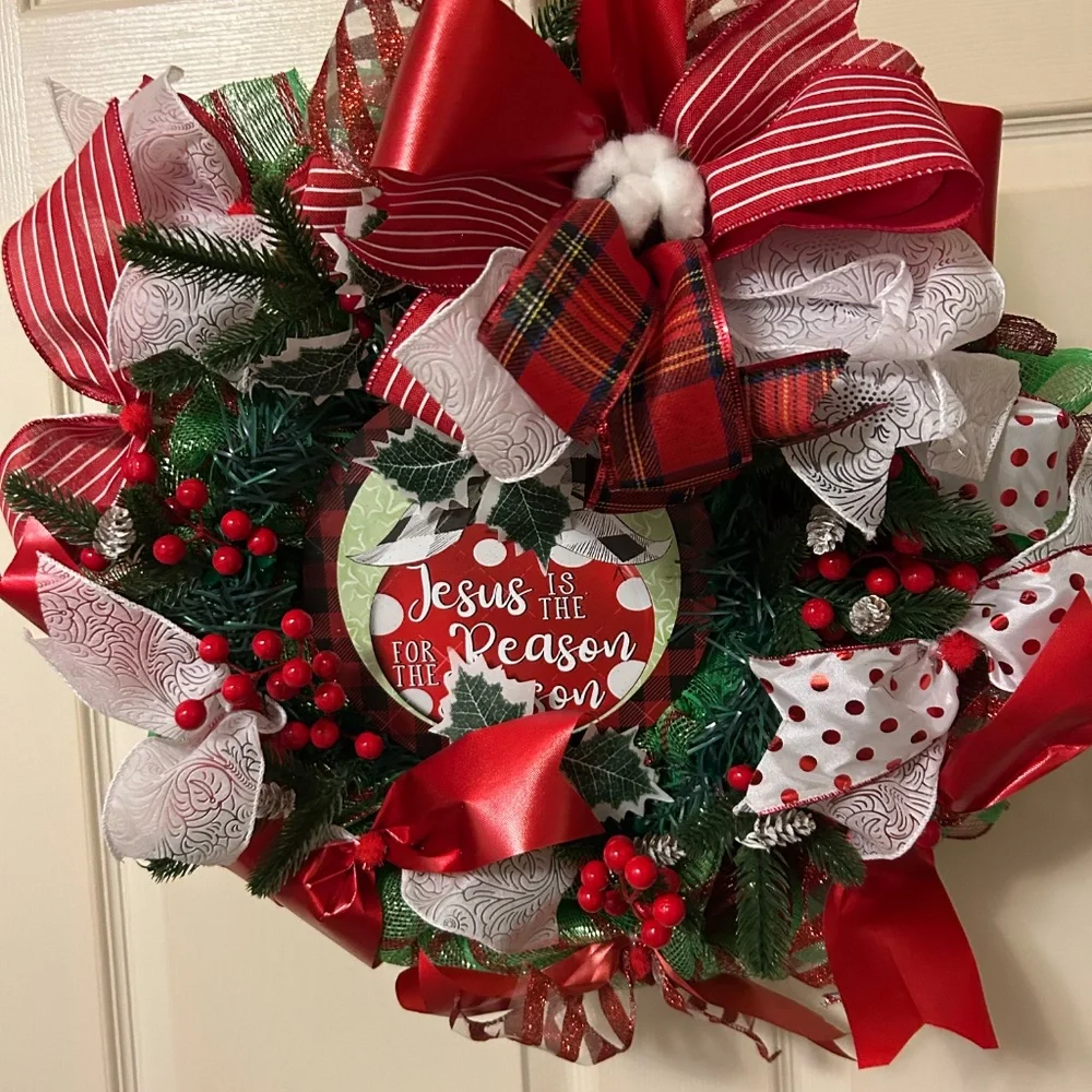 Jesus is the reason for the season wreath